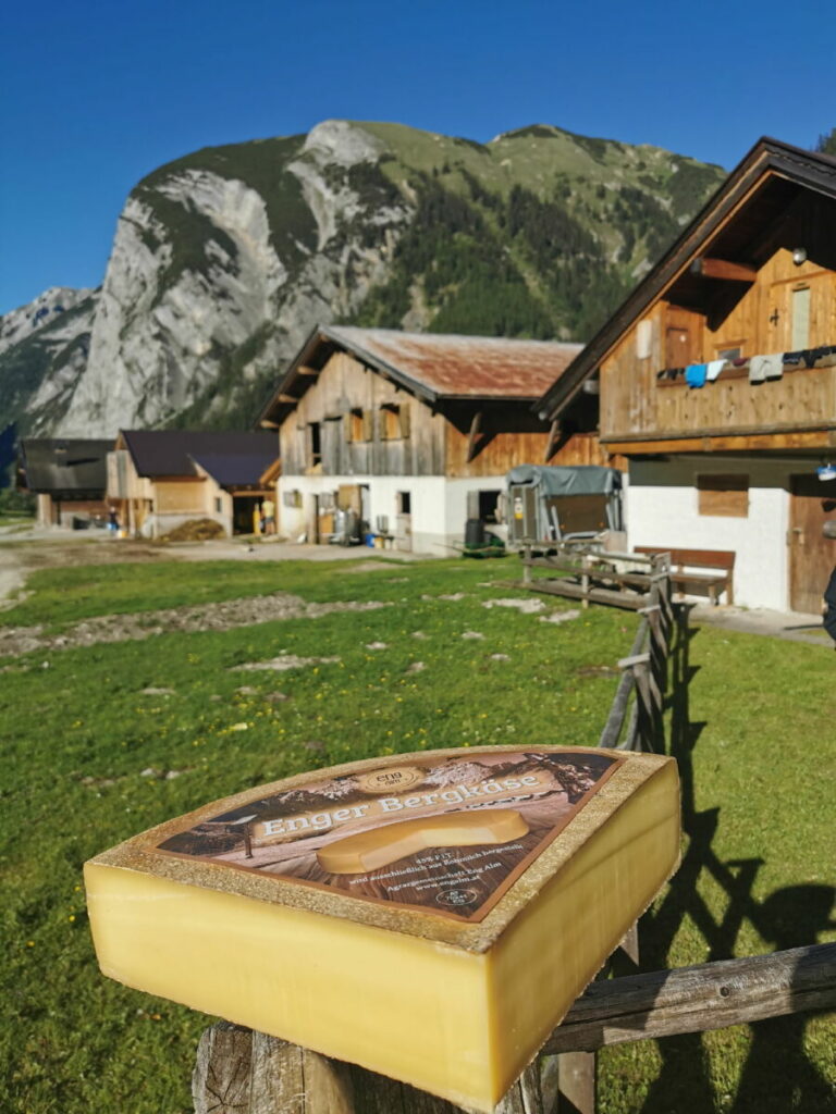 Die Eng Alm mit dem Enger Bergkäse am Großen Ahornboden
